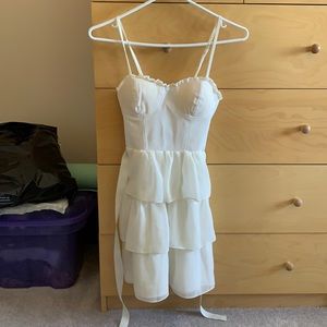 Bustier white dress